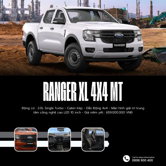 Ford Ranger XL 2.0L 4x4 MT 2023